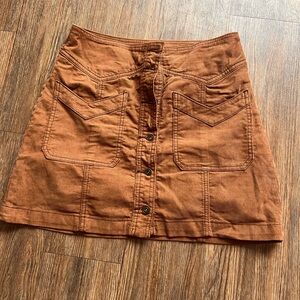 Free people corduroy brown skirt